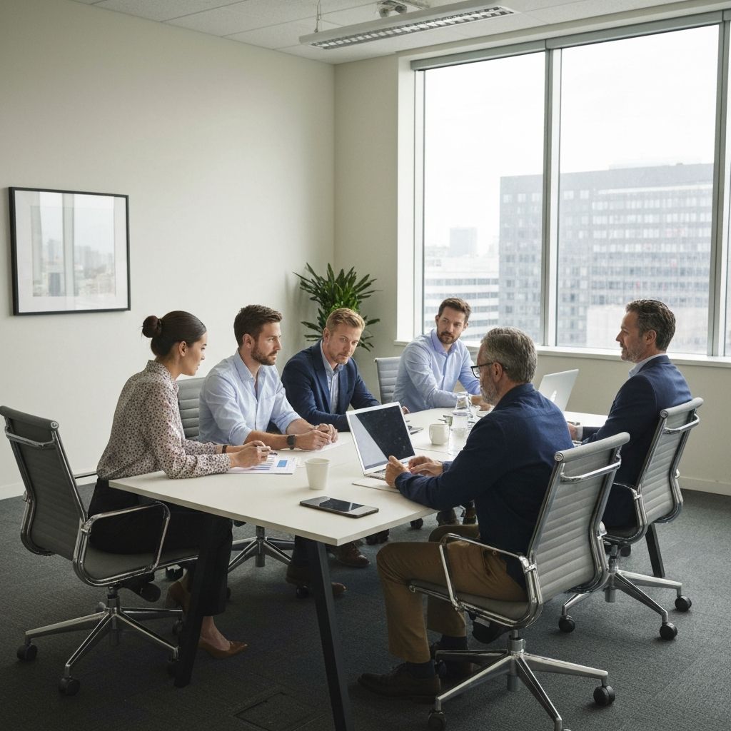 Professional team meeting